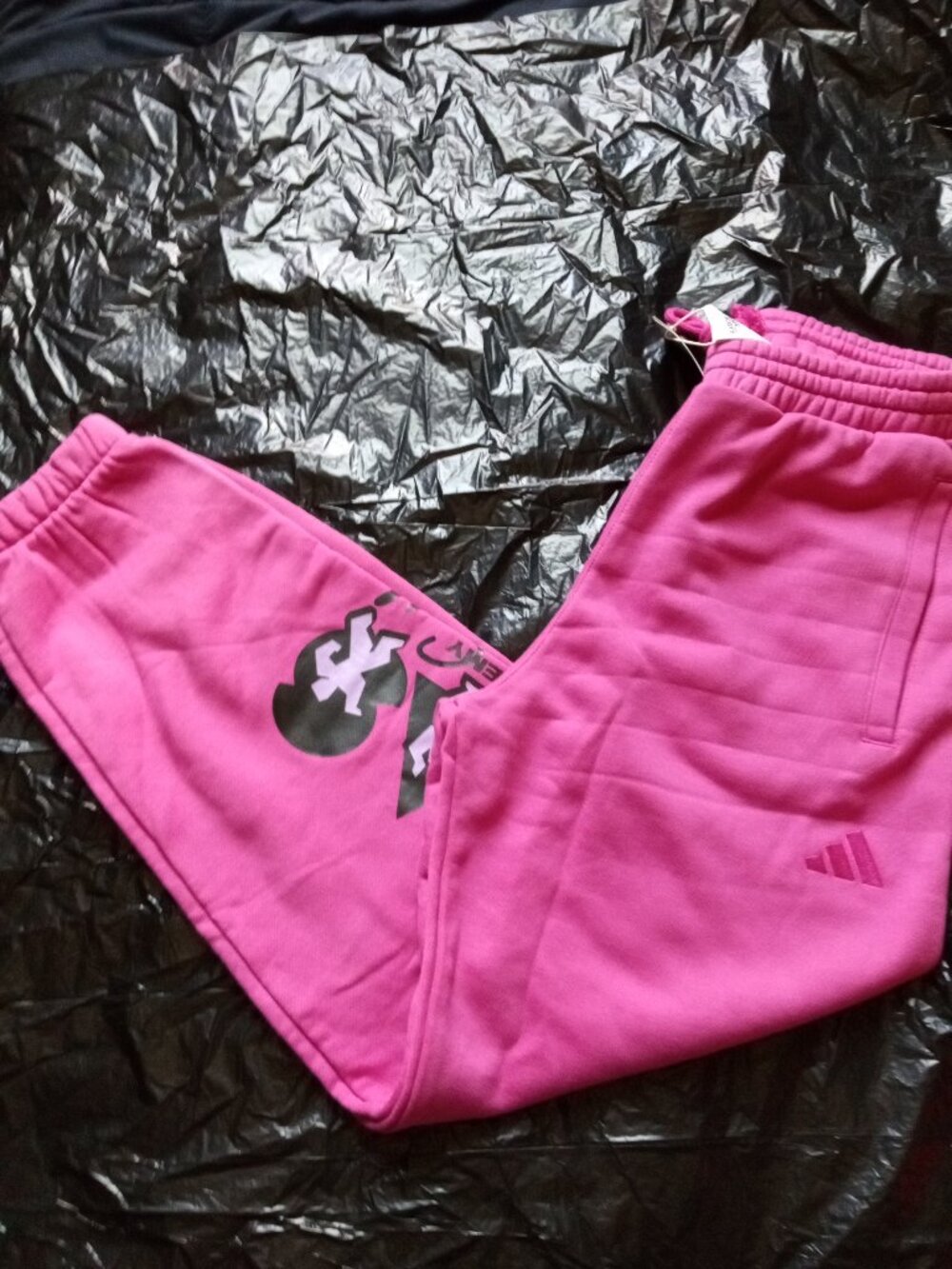 Adidas X Jeremy Scott Mens Pink Sweatpants Small (NWT)